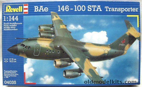 Revell 1/144 Bae-146 -100 STA (British Aerospace 146) Transporter, 04035 plastic model kit